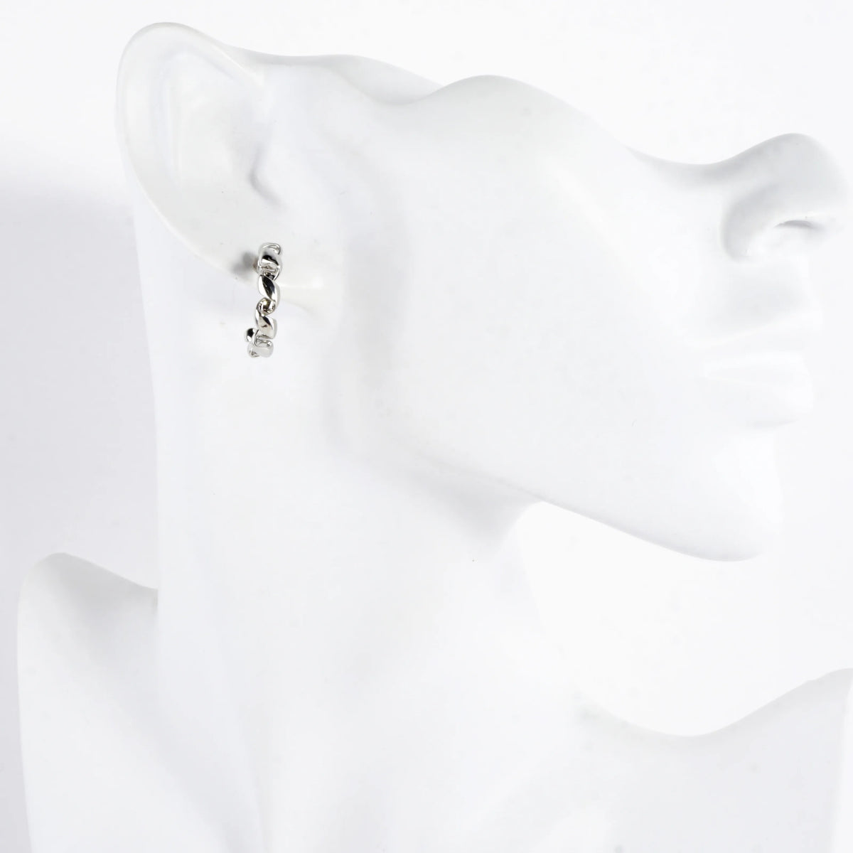 Tele-ties Brass Cord Hoop Earrings Small