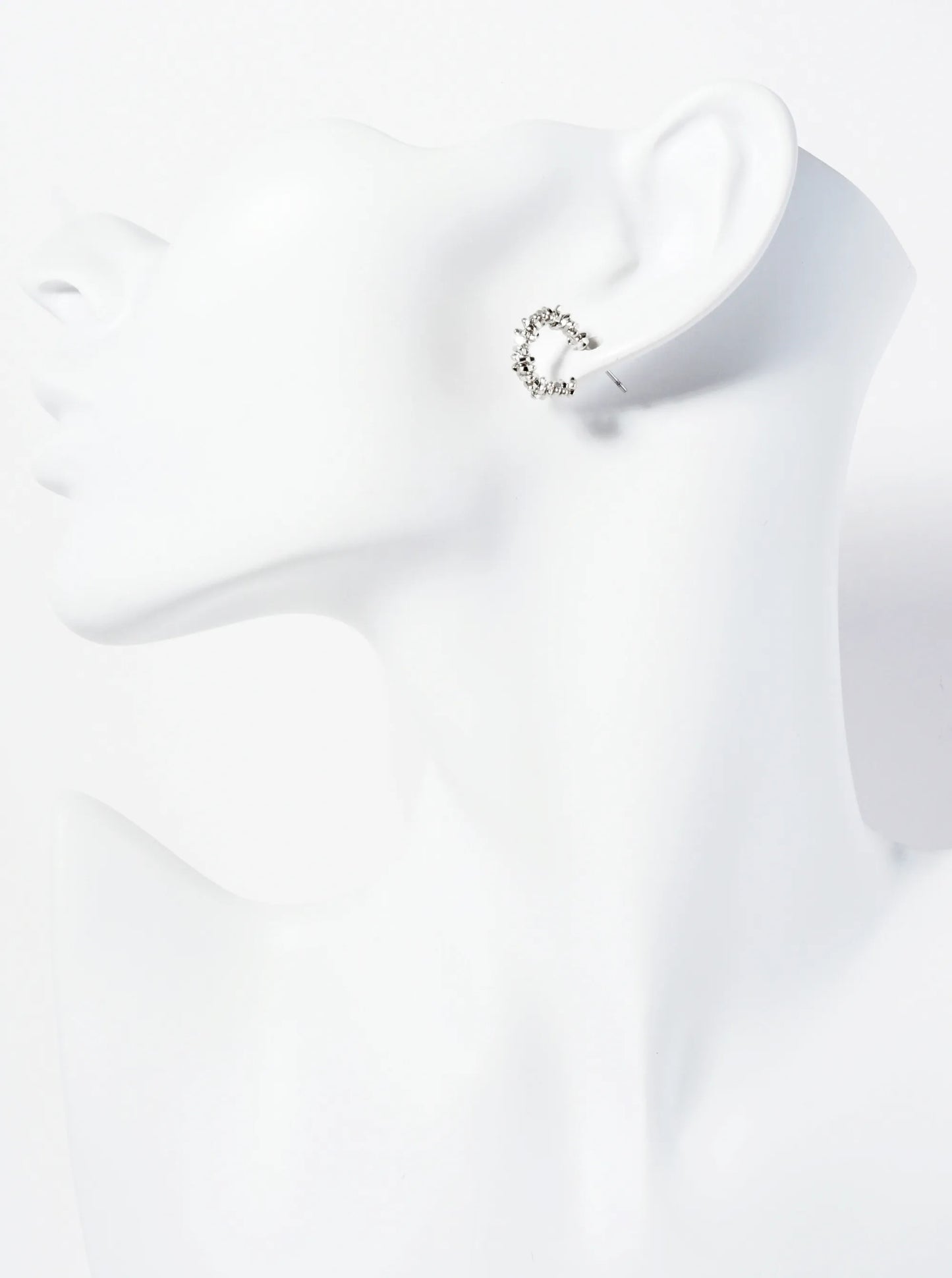 Textured 14K-Gold-Dipped 13mm Small Hoop Earrings