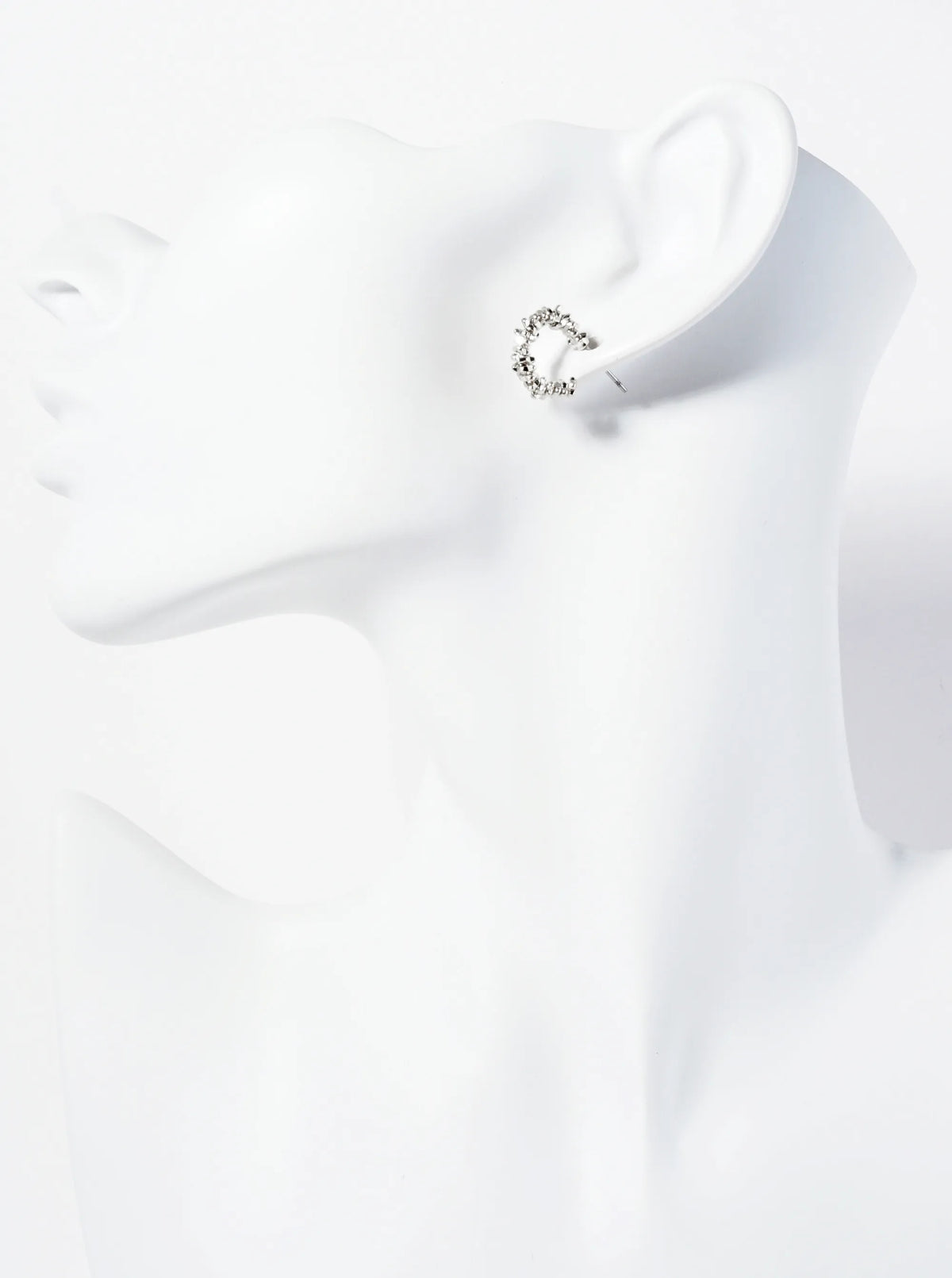 Textured 14K-Gold-Dipped 13mm Small Hoop Earrings