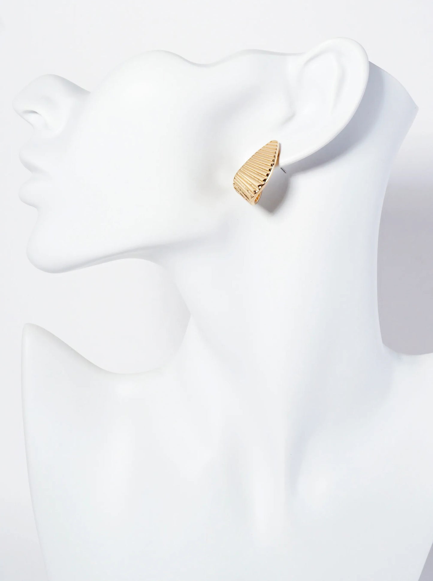 Textured 25mm Flat Hoop Earrings