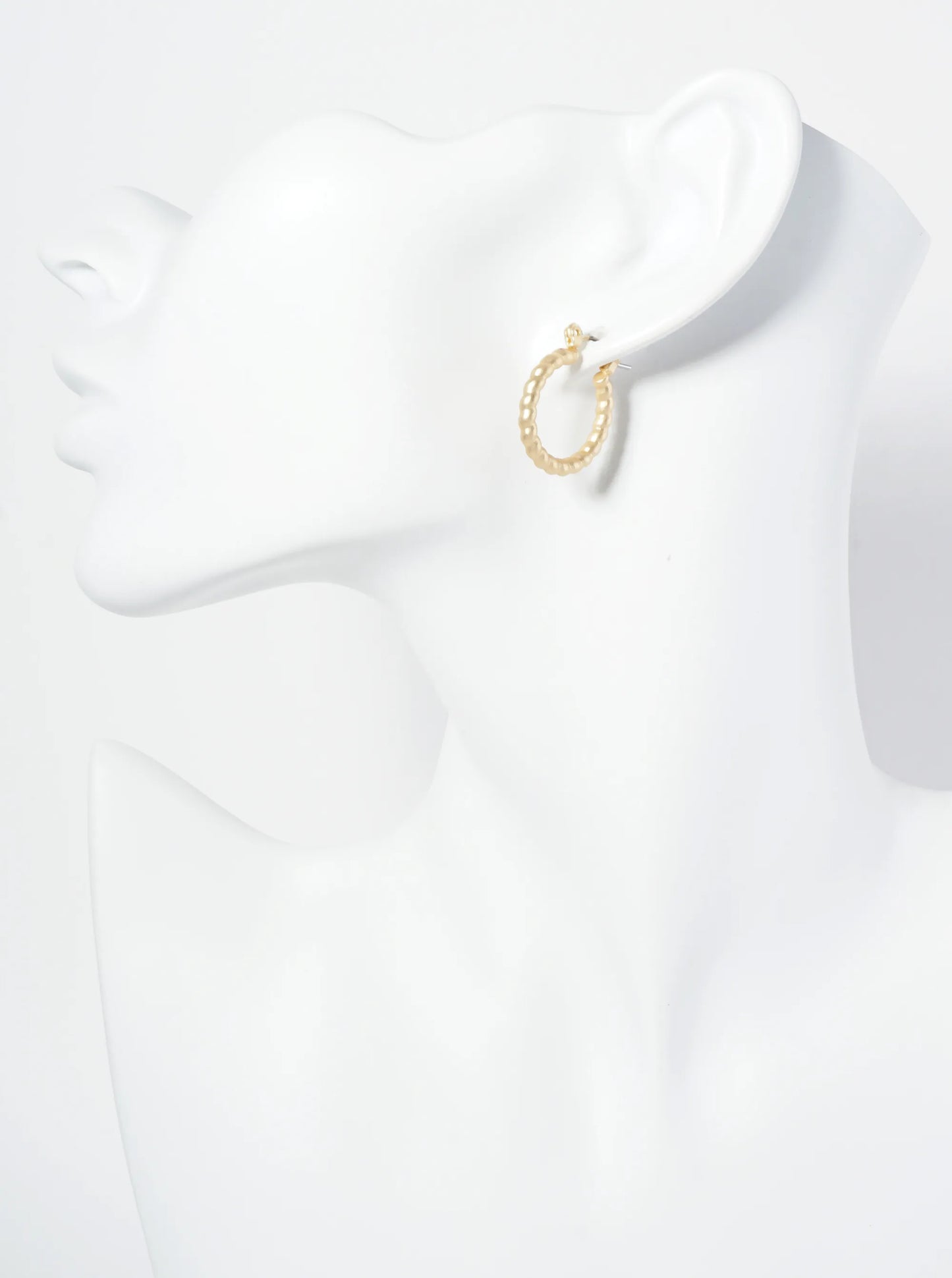 Textured Metal 20mm Hoop Earrings