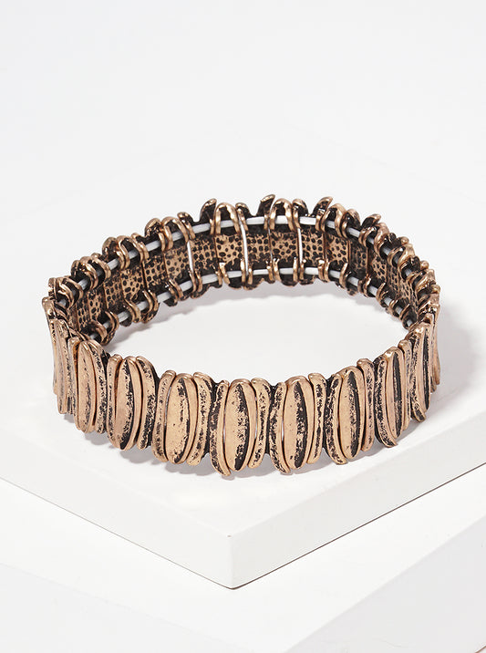Textured Metal Stretch Bracelet
