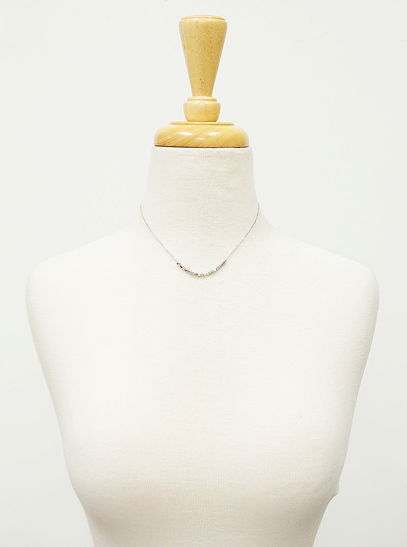 Tiny Metallic Beaded Necklace