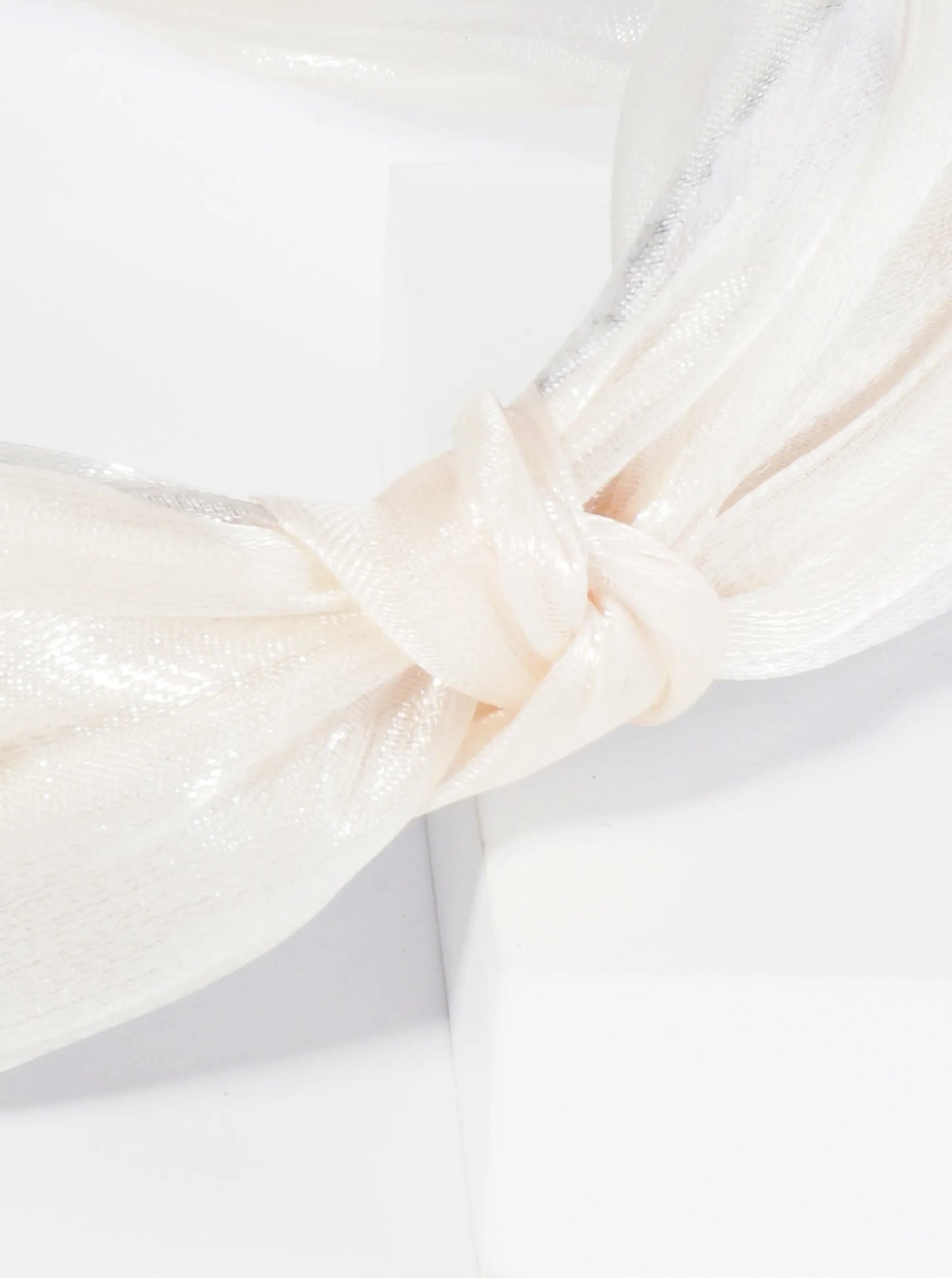 Top Knotted Mono Color Satin Headband