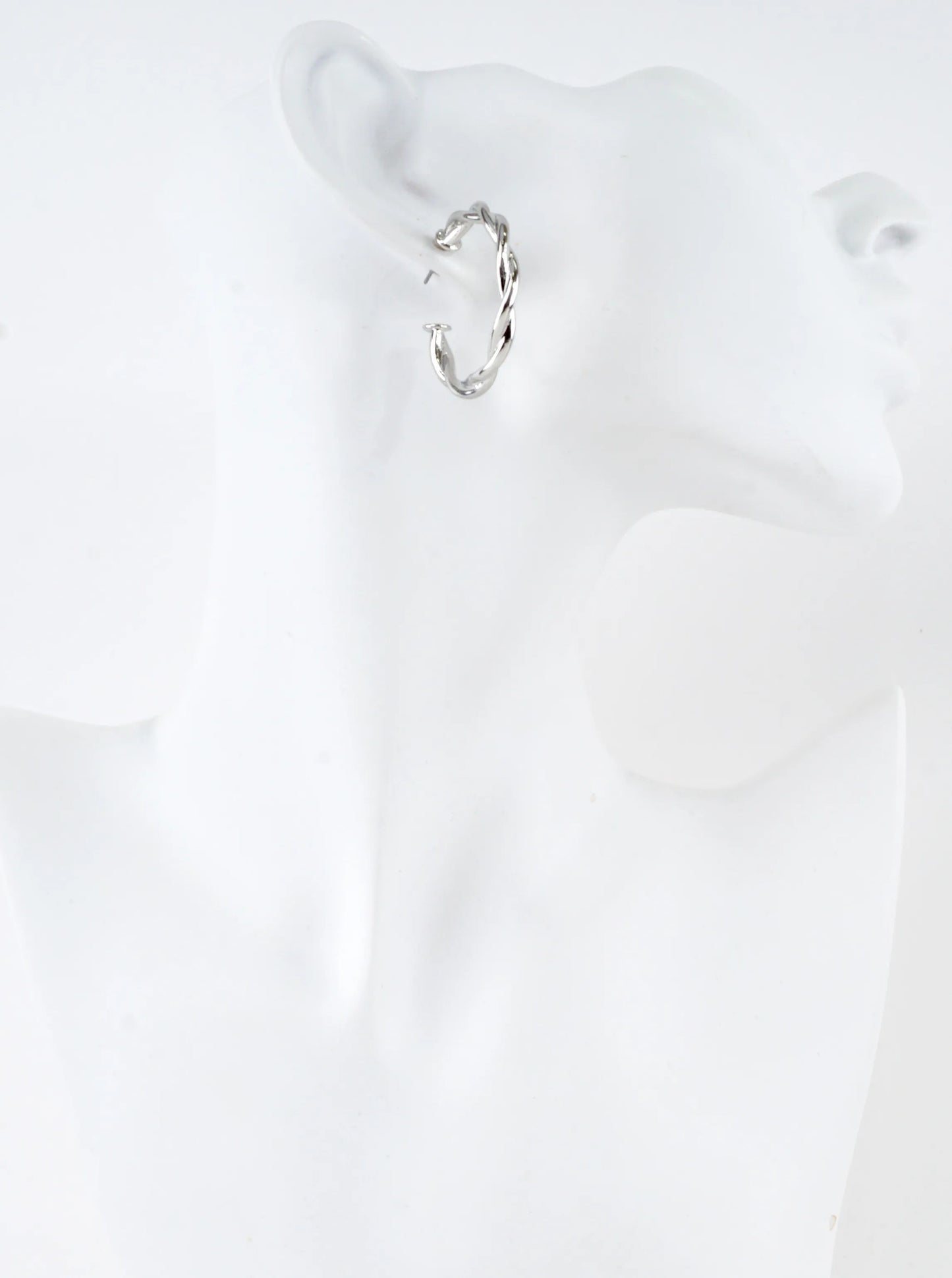 Twist Brass Wire Hoop Earrings