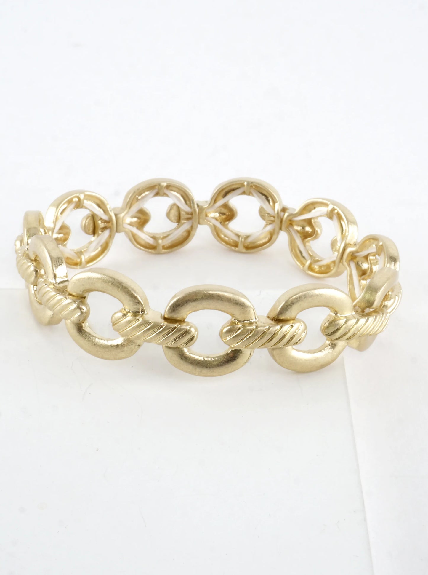 Twisted Chain Link Stretch Bracelet