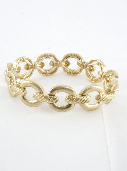 Twisted Chain Link Stretch Bracelet