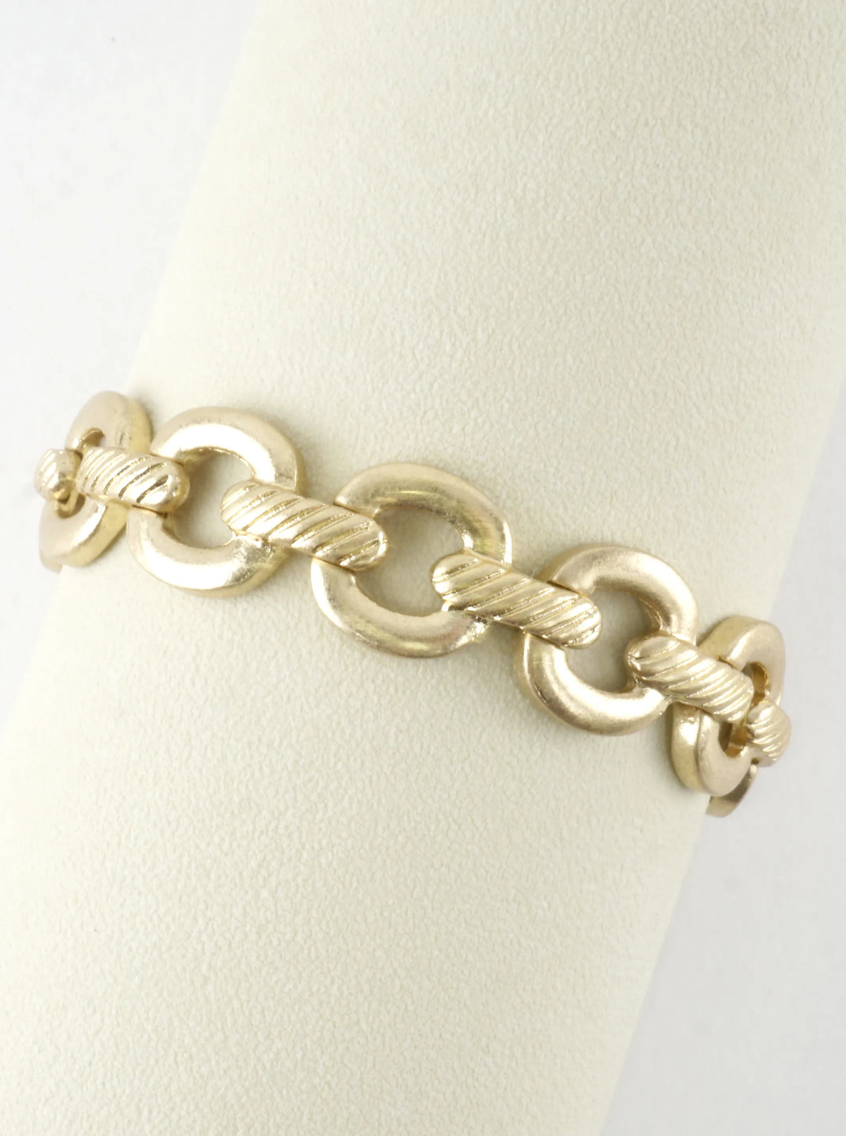 Twisted Chain Link Stretch Bracelet