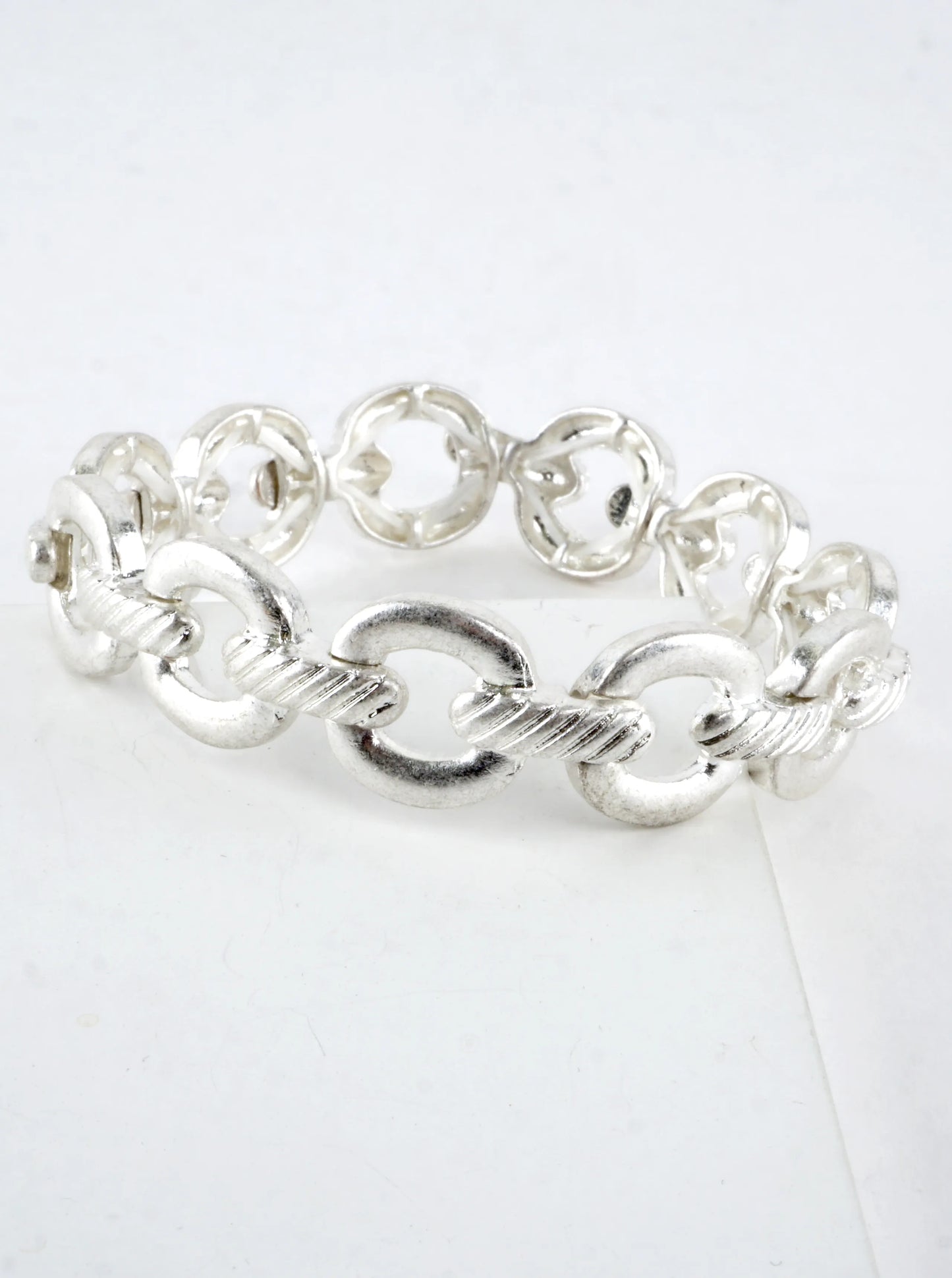 Twisted Chain Link Stretch Bracelet