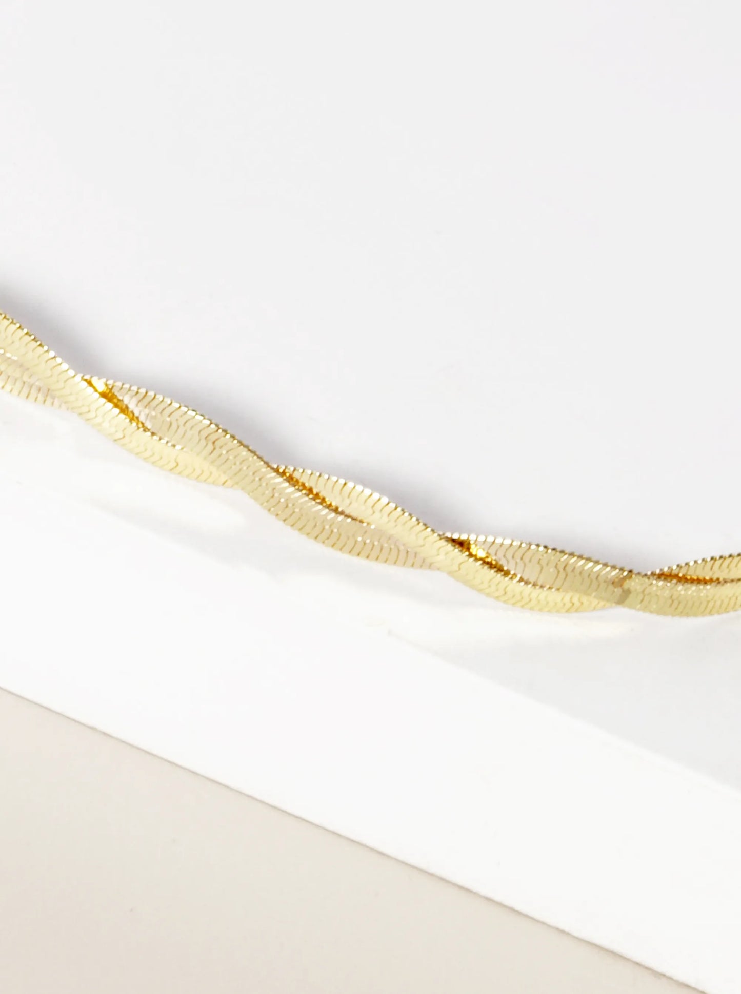 Twisted Herringbone Chain Necklace