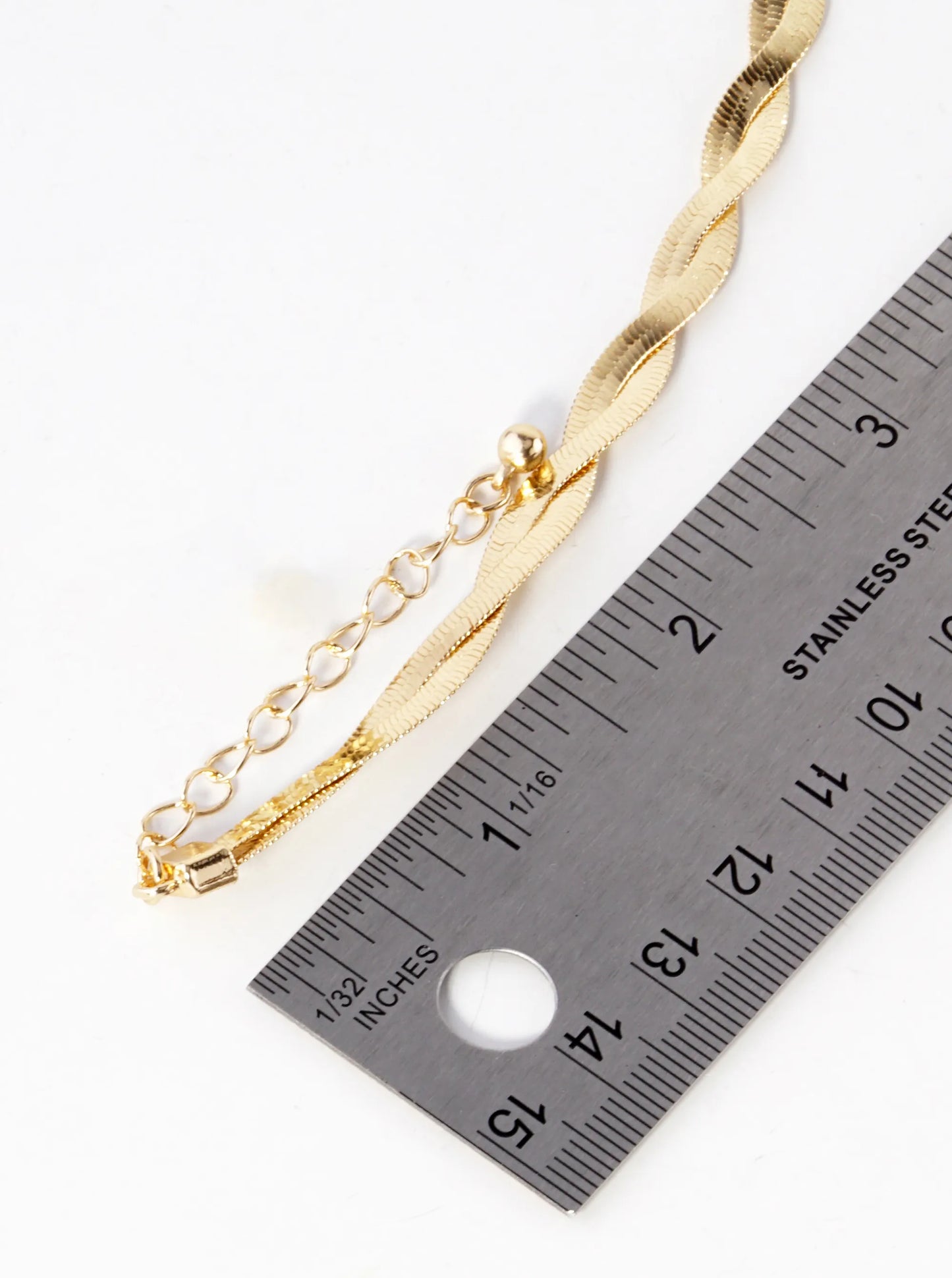 Twisted Herringbone Chain Necklace