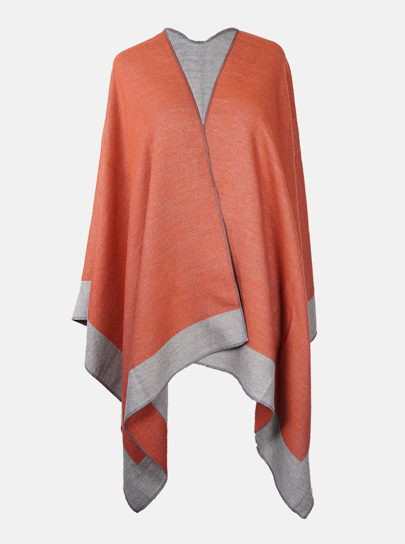 Two-Tone Double Sided Basic Shawl