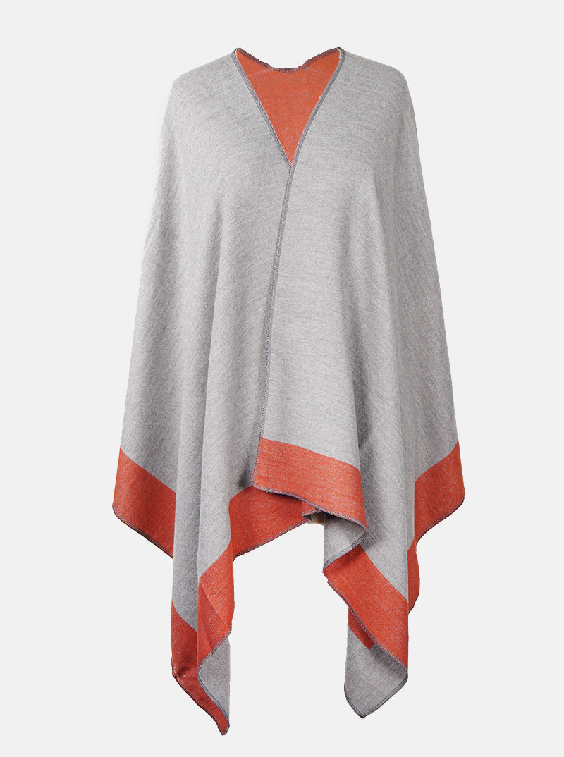 Two-Tone Double Sided Basic Shawl