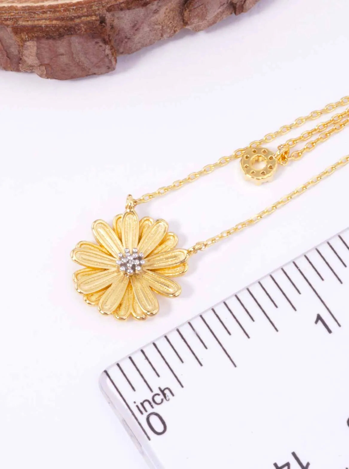 Two-Tone Flower 18K-Gold-Dipped Layered Necklace