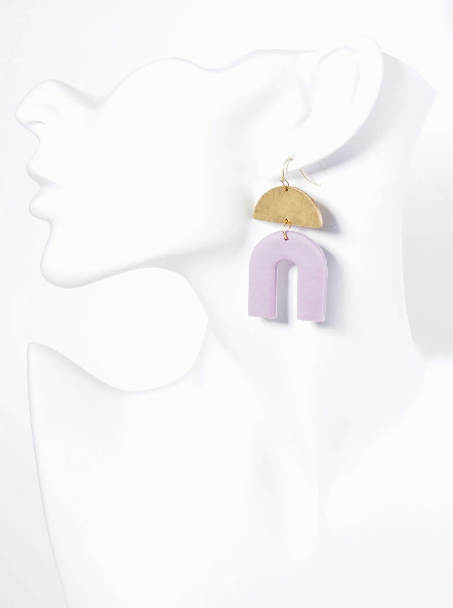 U Shaped Clay Drop Geometric Dangle Earrings