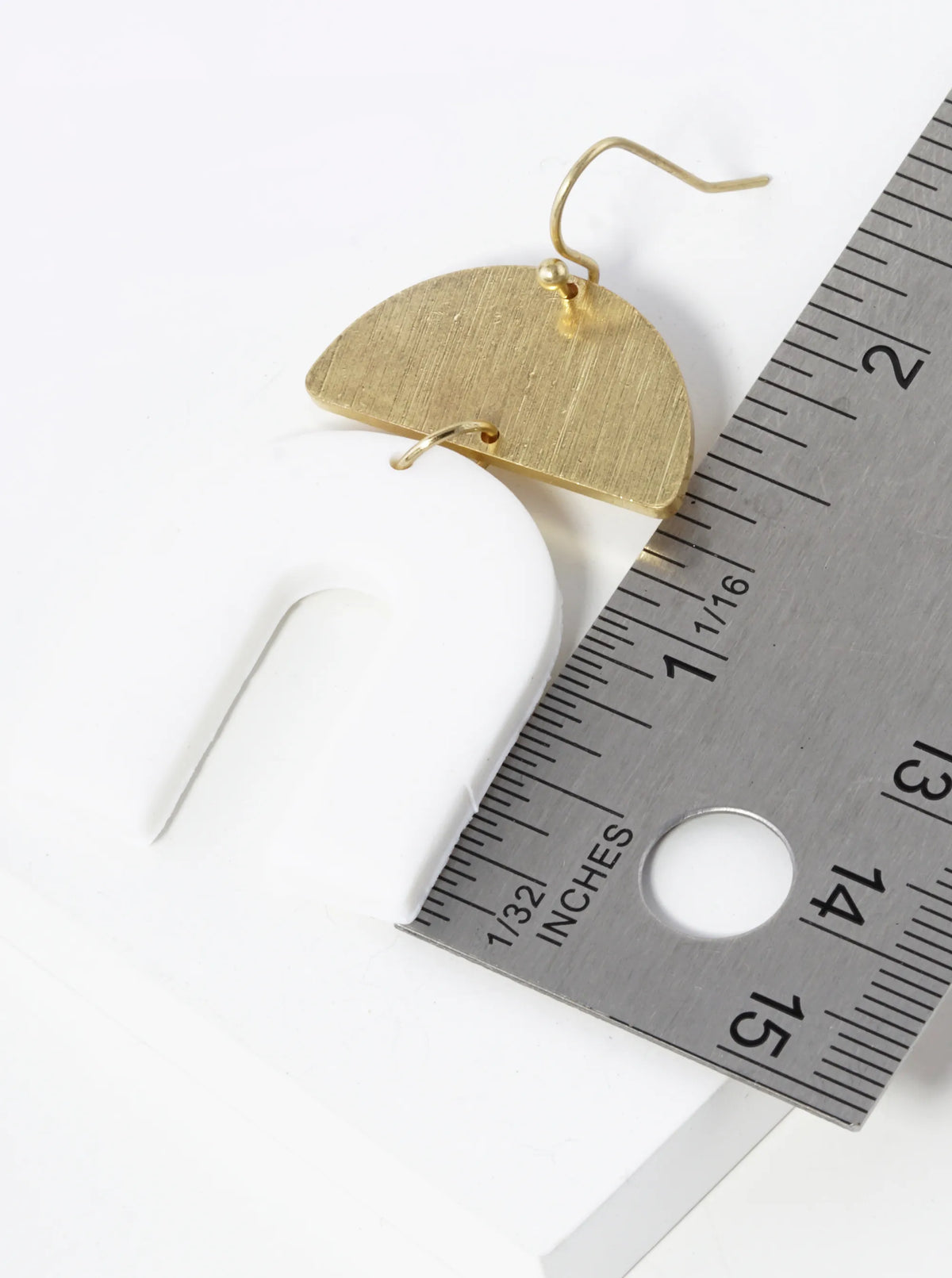 U Shaped Clay Drop Geometric Dangle Earrings