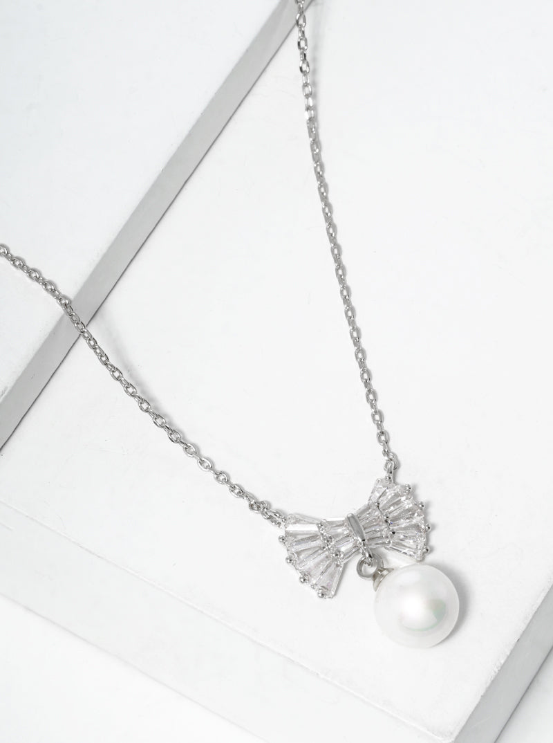 18K Gold Dipped CZ Pave Heart Pendant Necklace