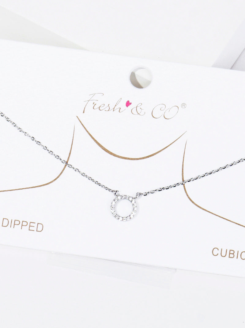 18k Gold Dipped CZ Pave Arrow Pendant Delicate Necklace