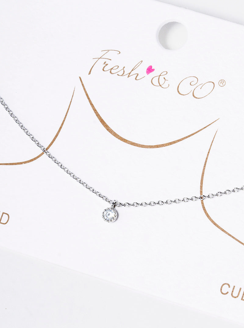 18k Gold Dipped CZ Pave Crescent Moon And Star Pendant Delicate Necklace