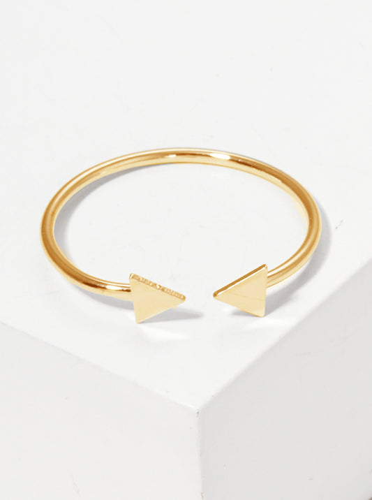 Size 7 Wire Cut Out Cut Out Tiny Rectangle Brass Ring