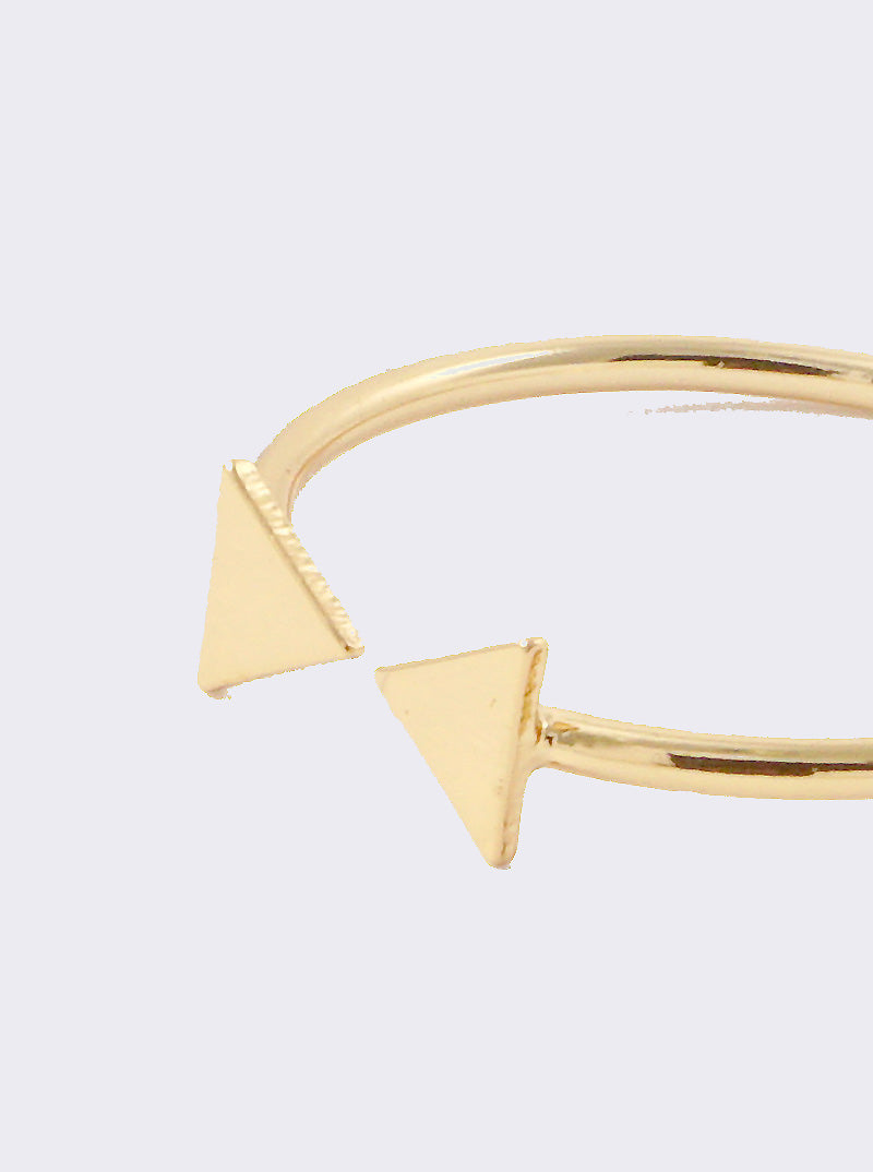 Size 7 Wire Cut Out Cut Out Tiny Rectangle Brass Ring