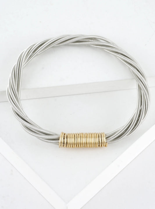 Wired Stretch Piano Wire Bracelet