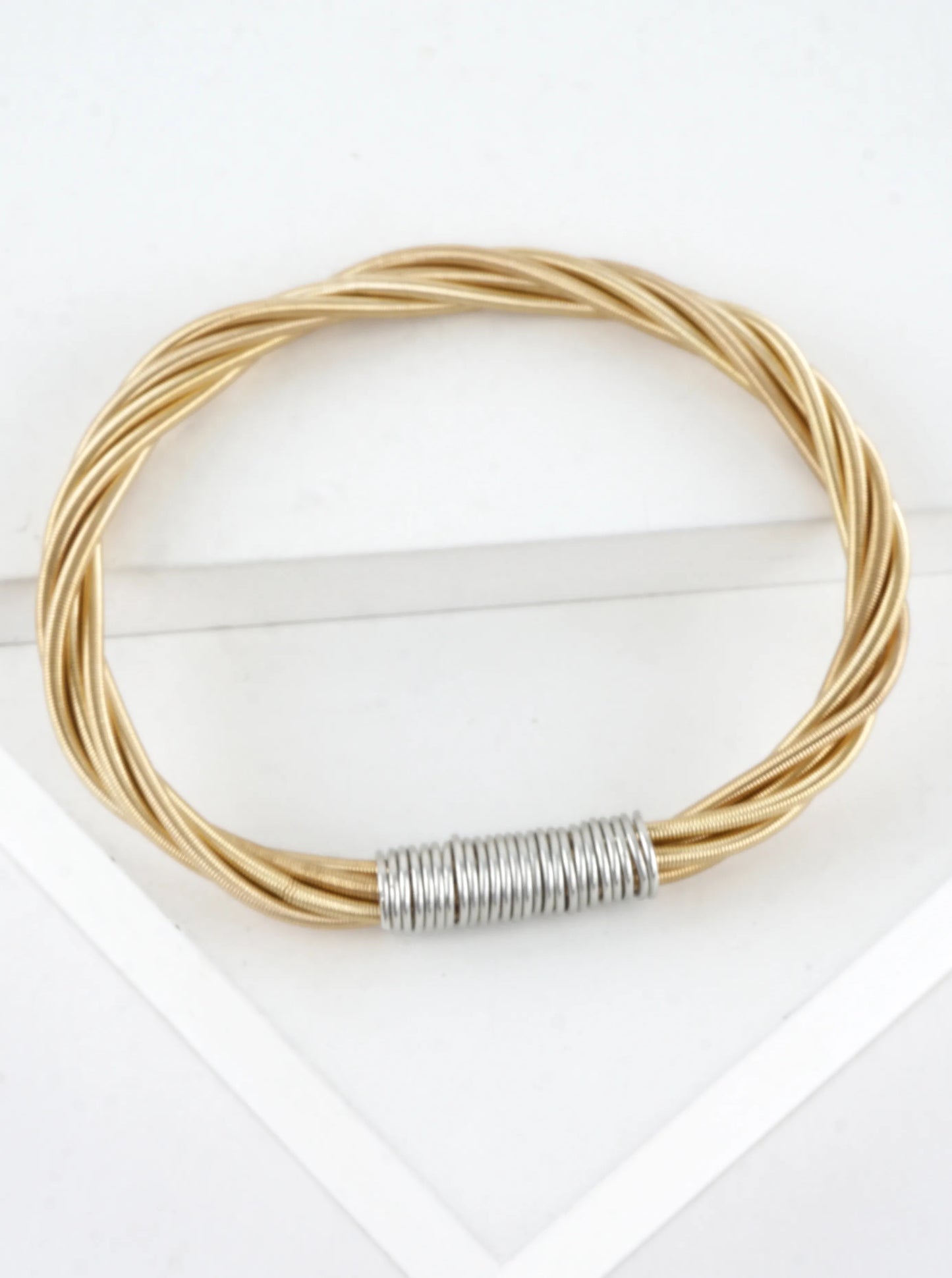 Wired Stretch Piano Wire Bracelet