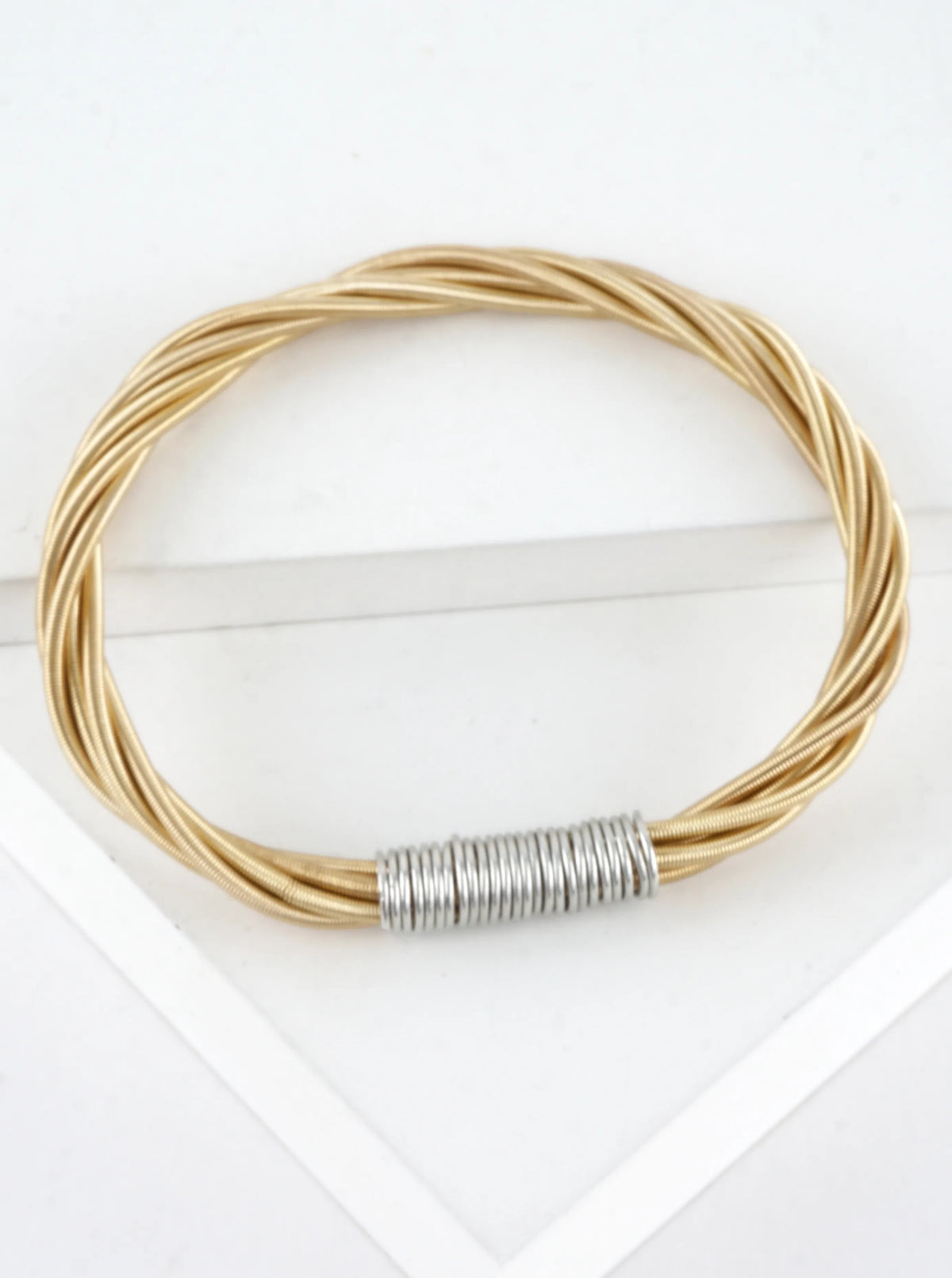 Wired Stretch Piano Wire Bracelet