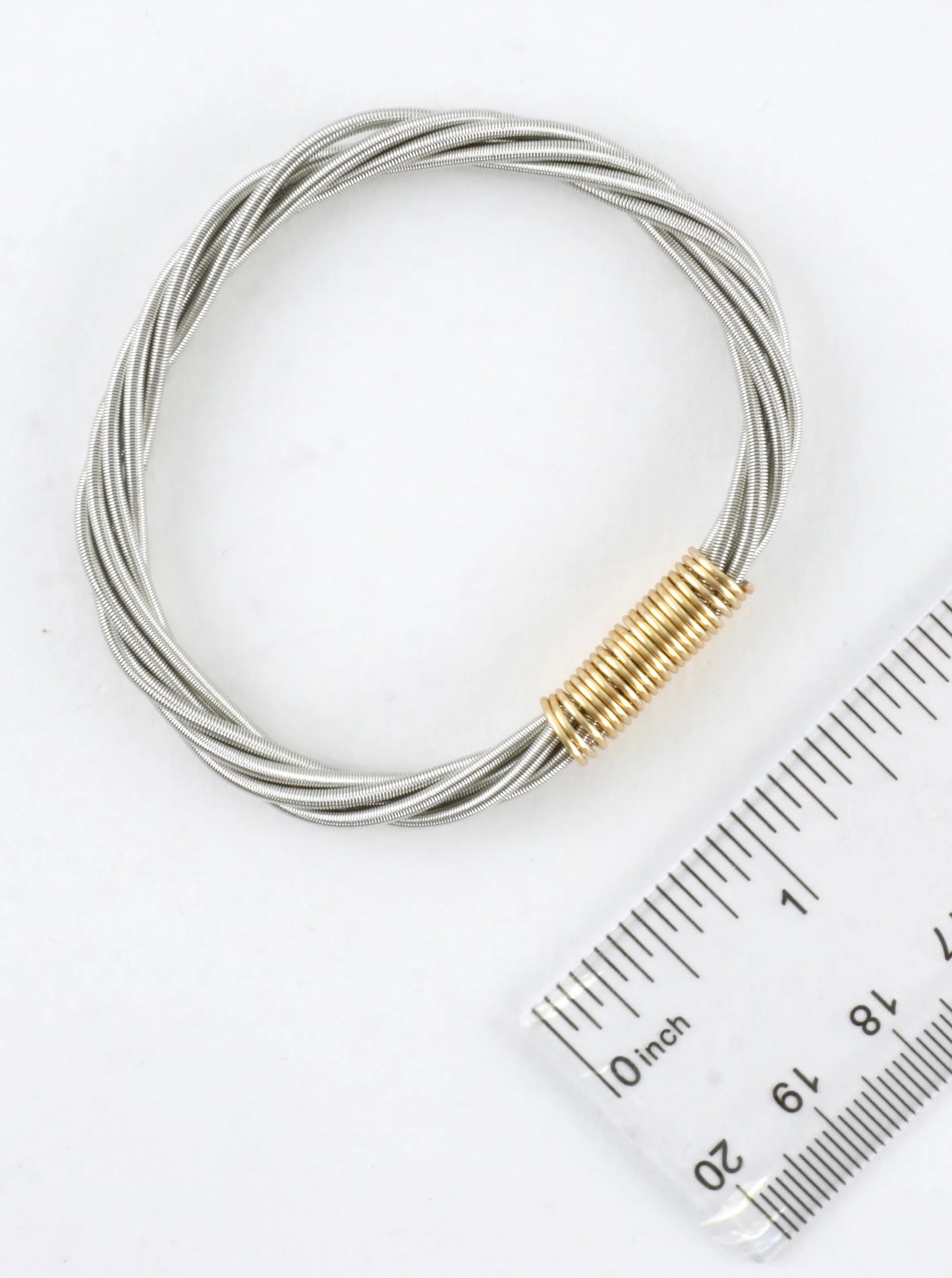 Wired In 2 Places Stretch Piano Wire Bracelet