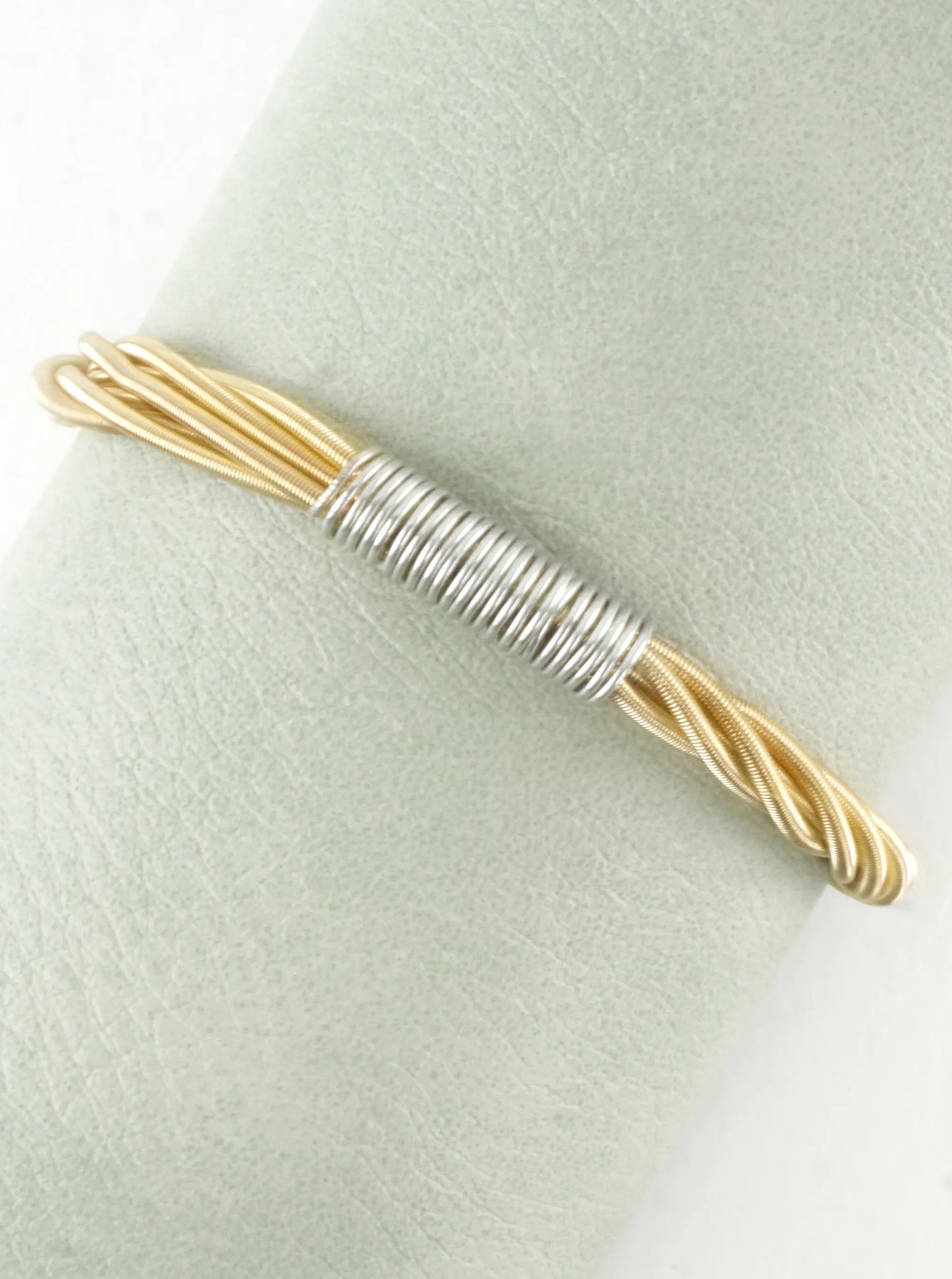 Wired In 2 Places Stretch Piano Wire Bracelet