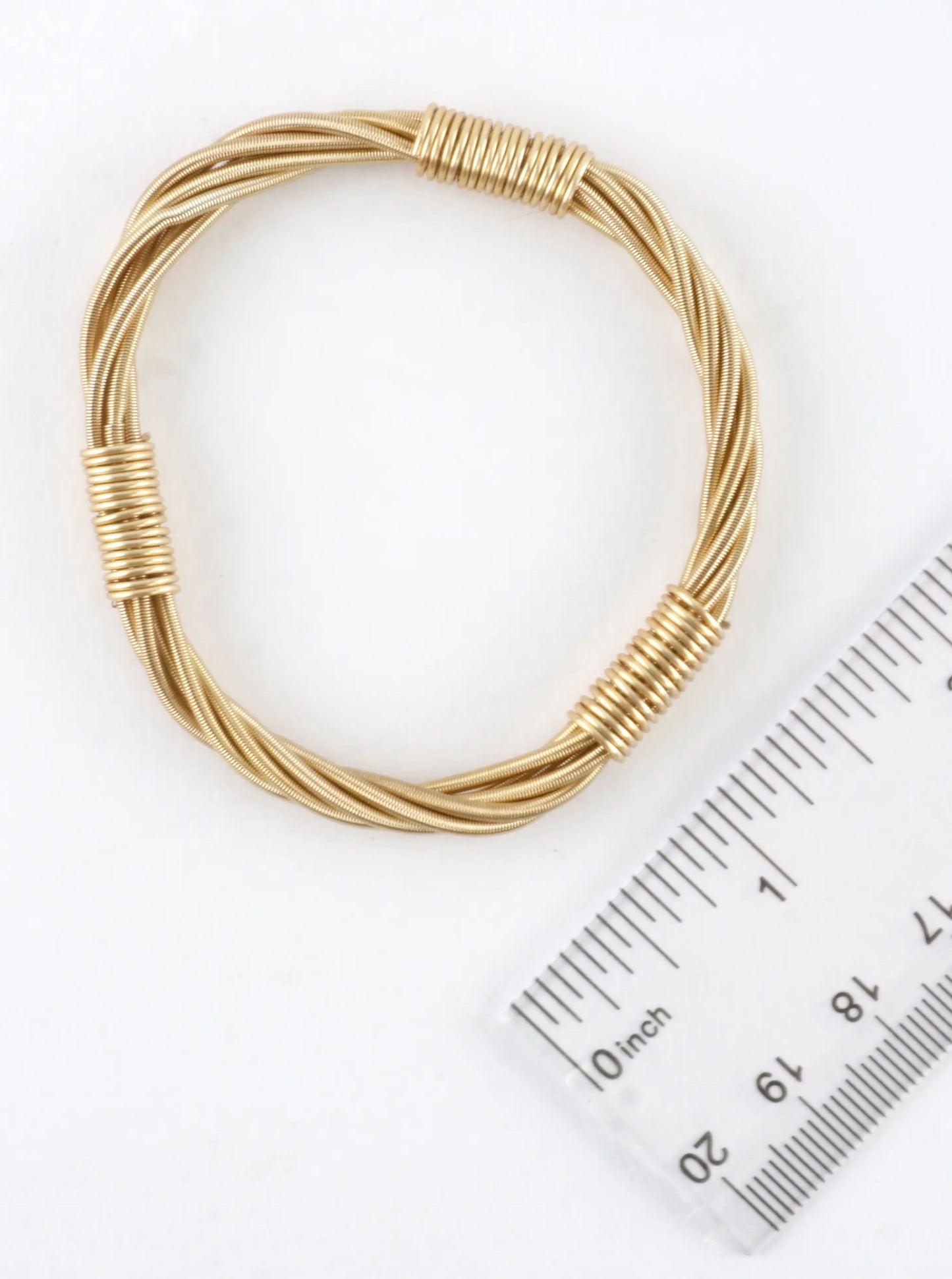Wired In 3 Places Stretch Piano Wire Bracelet