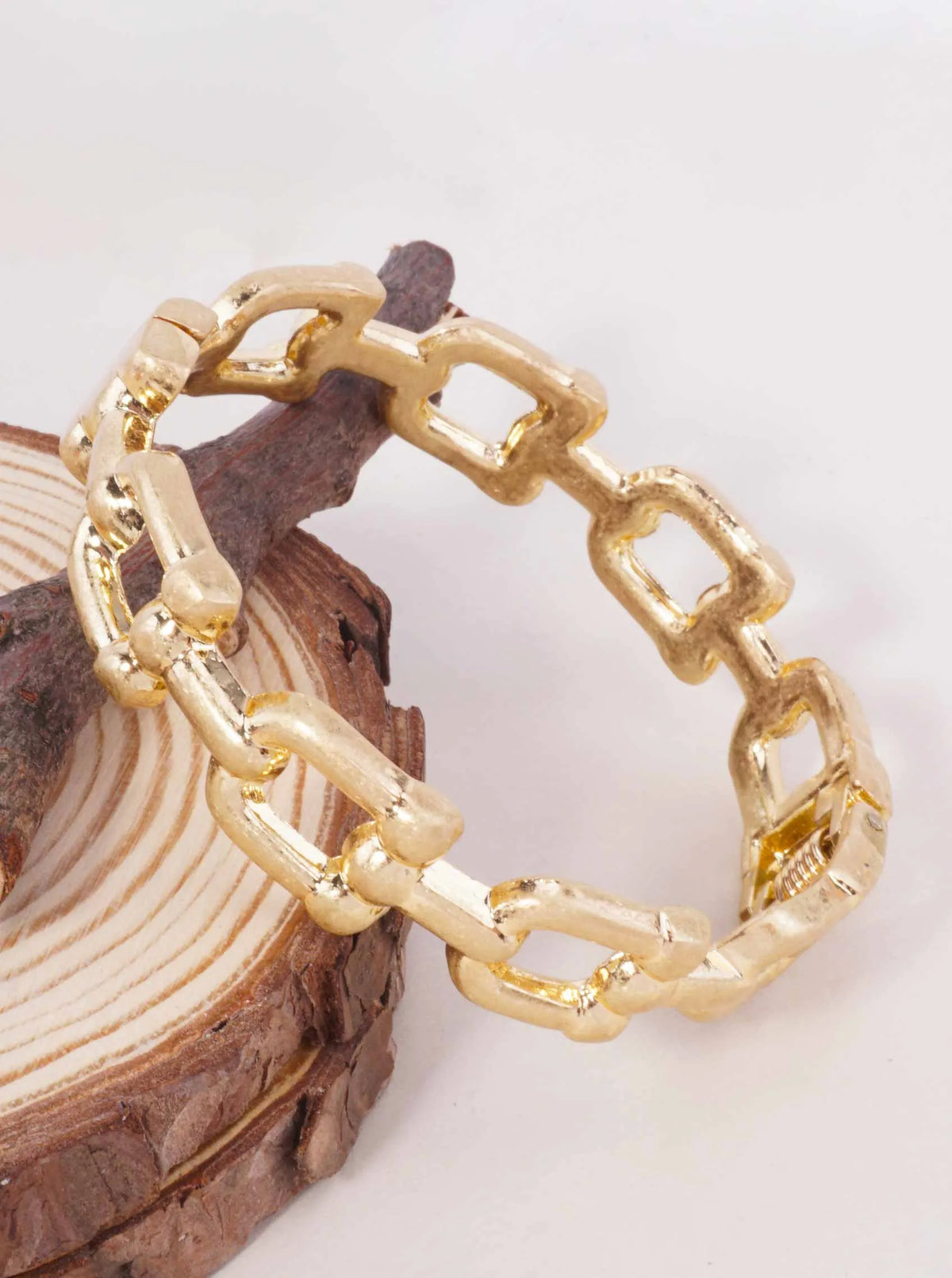 Chunky Horsebit Link Bold Equestrian Bracelet