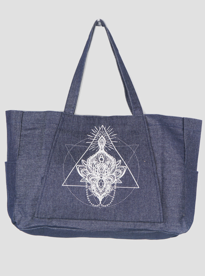 Yoga Pilates Mat Carrier Canvas Tote Bag